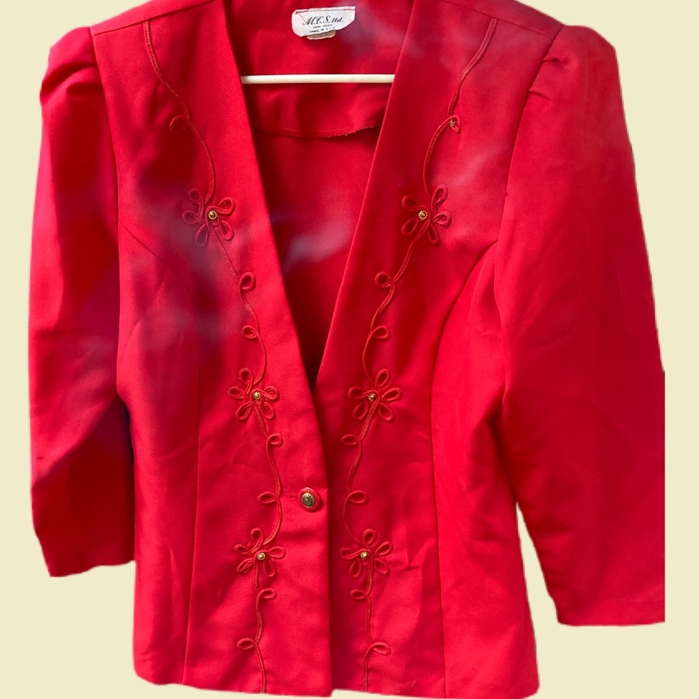 Vintage M. C. S. Red Blazer